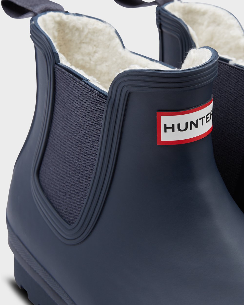 Hunter Original Insulated Chelsea Boots - Discount Mens Navy - MPAVYW763